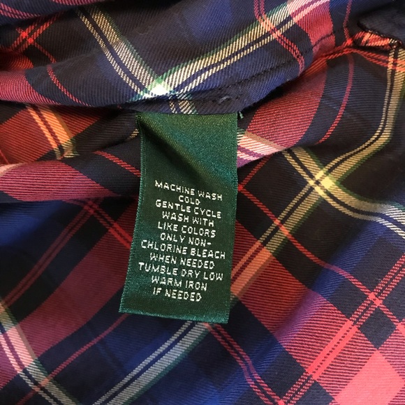 Women’s Lauren Jeans Company cotton plaid shirt, M - Picture 4 of 4